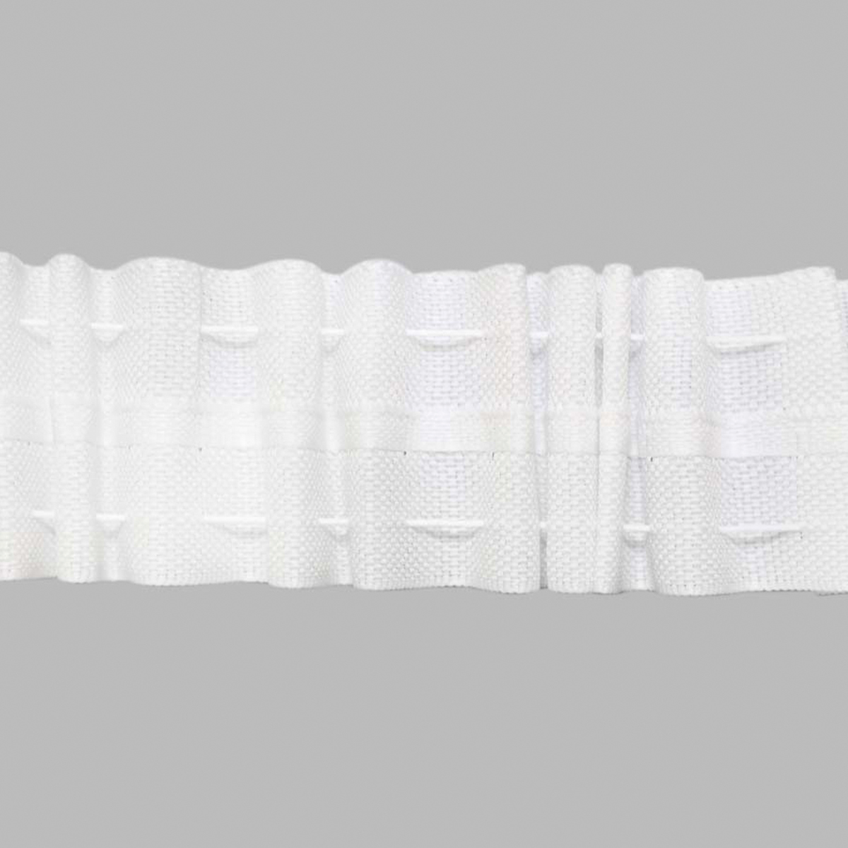 Лента шторная К22 шир. 40 мм (коэф. сборки 1:3) равномерная белая (уп. 100 м)