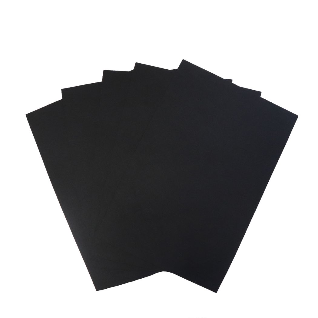 Фетр жесткий (уп. 10 шт) толщ. 1 мм (20х30см) арт.1104 (365 ДС) черный ^