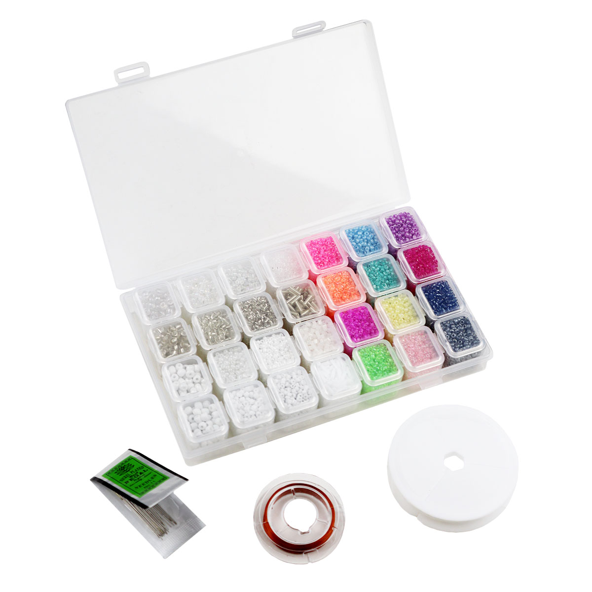 Набор бисера &quot;Молодежный&quot; 28 видов в органайзере