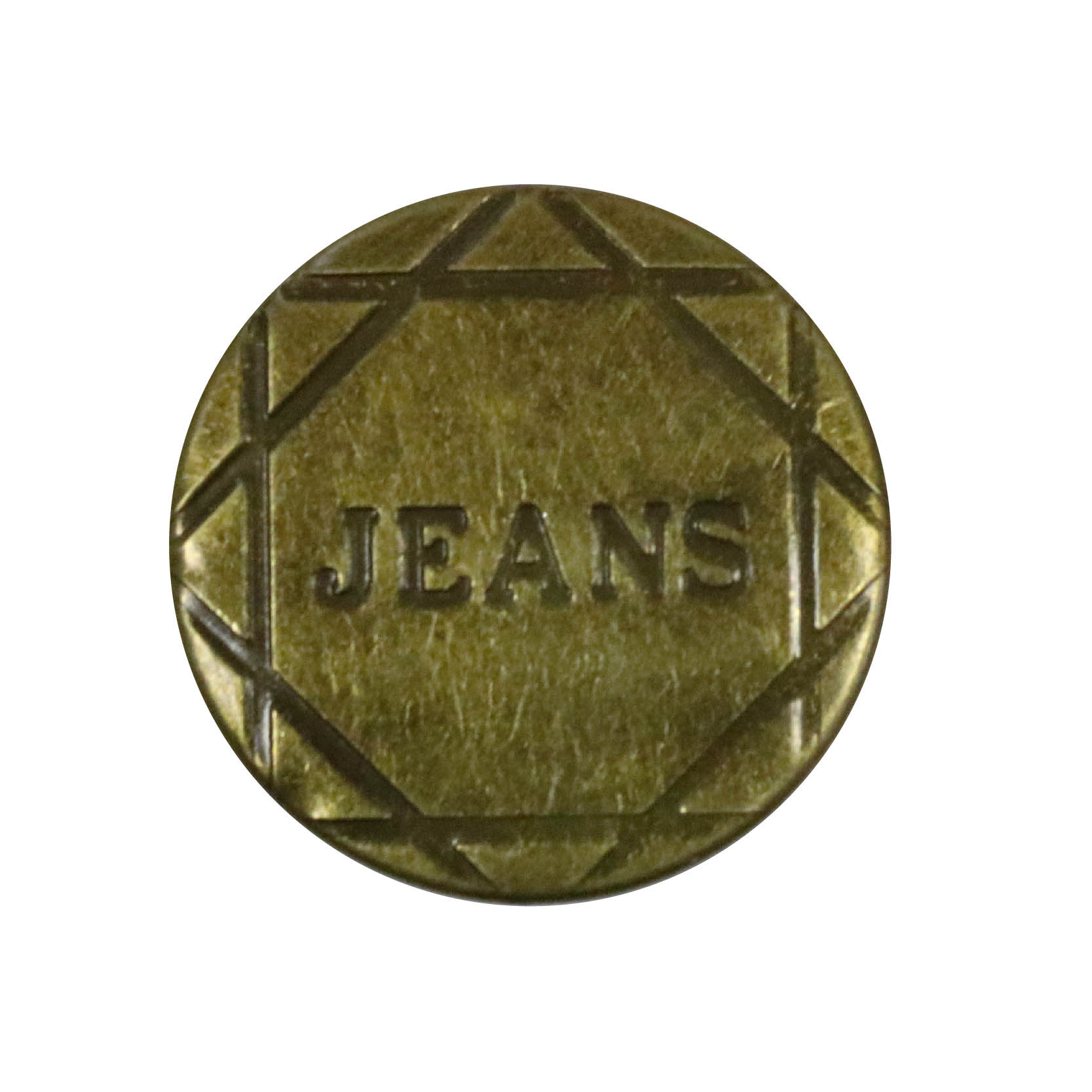 Кнопки-пуговицы джинсовые (уп. 100 шт.) диам. 20 мм "JEANS" полосы латунь