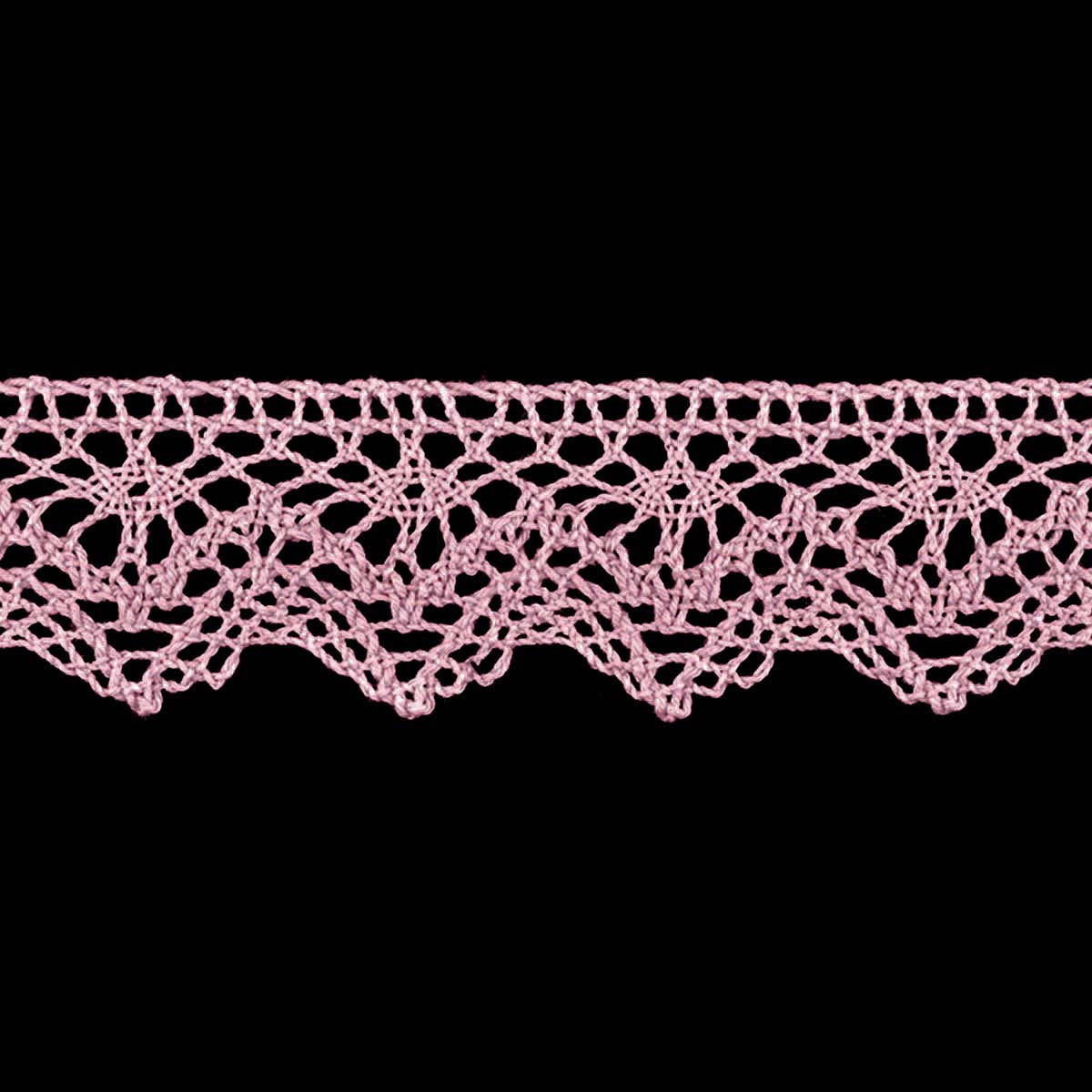 Кружево отеч. арт. 3749 шир. 24-30 мм, рис. 3201031 № 219 ДС розовый (уп. 25 м)