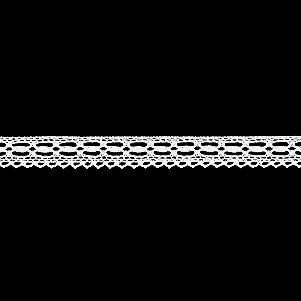 Кружево отеч. арт. 3749 шир. 20 мм, рис. 2101051 № 001 ДС белый (уп. 25 м)