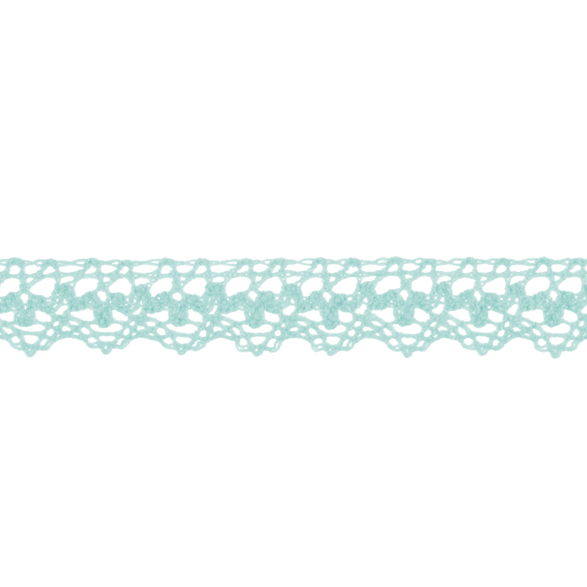 Кружево отеч. арт. 3749 шир. 15-20 мм, рис. 1901098 № 145 ДС мятный (уп. 25 м)