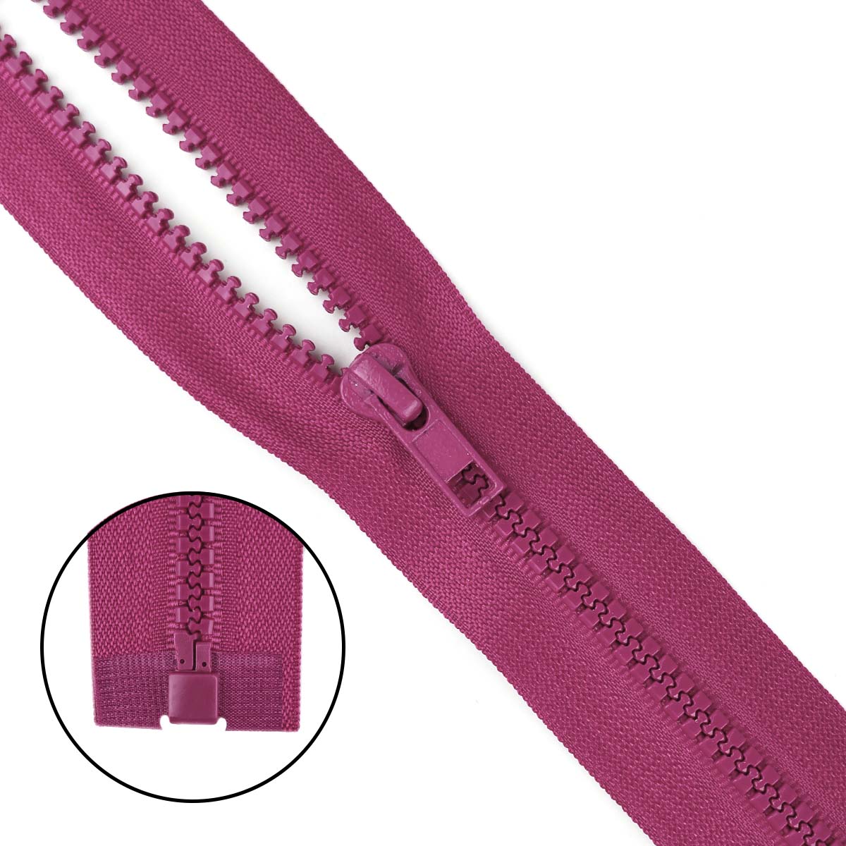 Молния &quot;трактор&quot; тип-5 1замок 45 см № 229 ДС лиловый