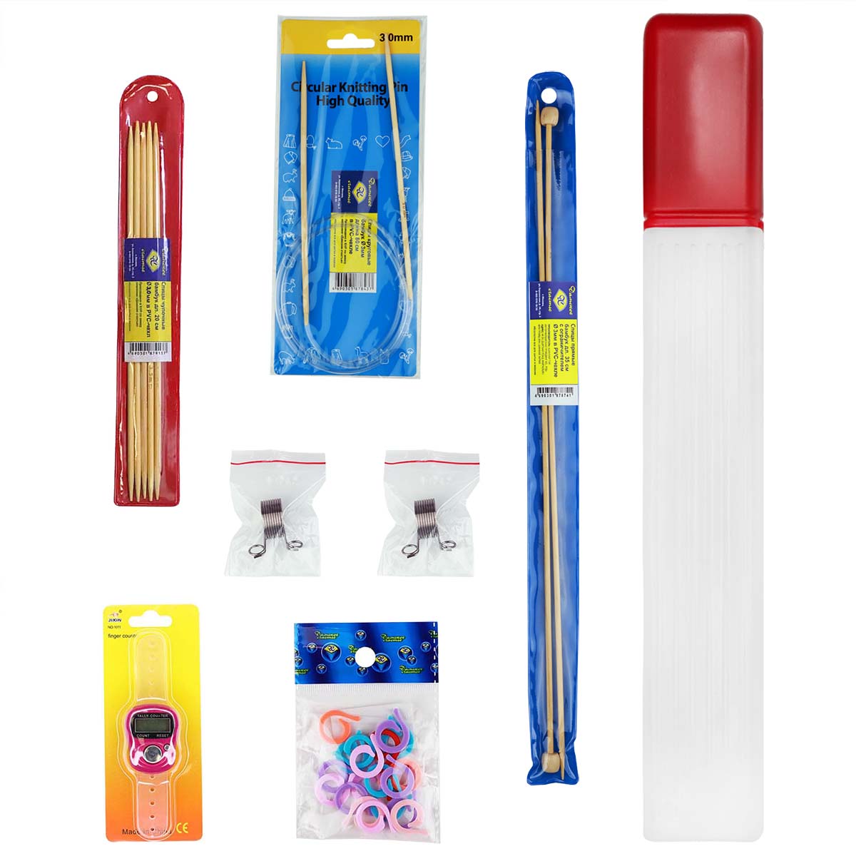 Набор спиц для вязания бамбуковые