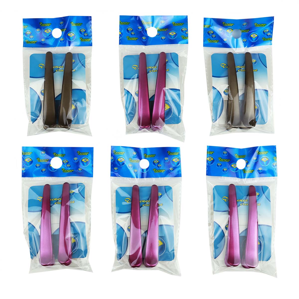 Зажим для волос ДС 2500  № 6003 (уп. 6 шт)