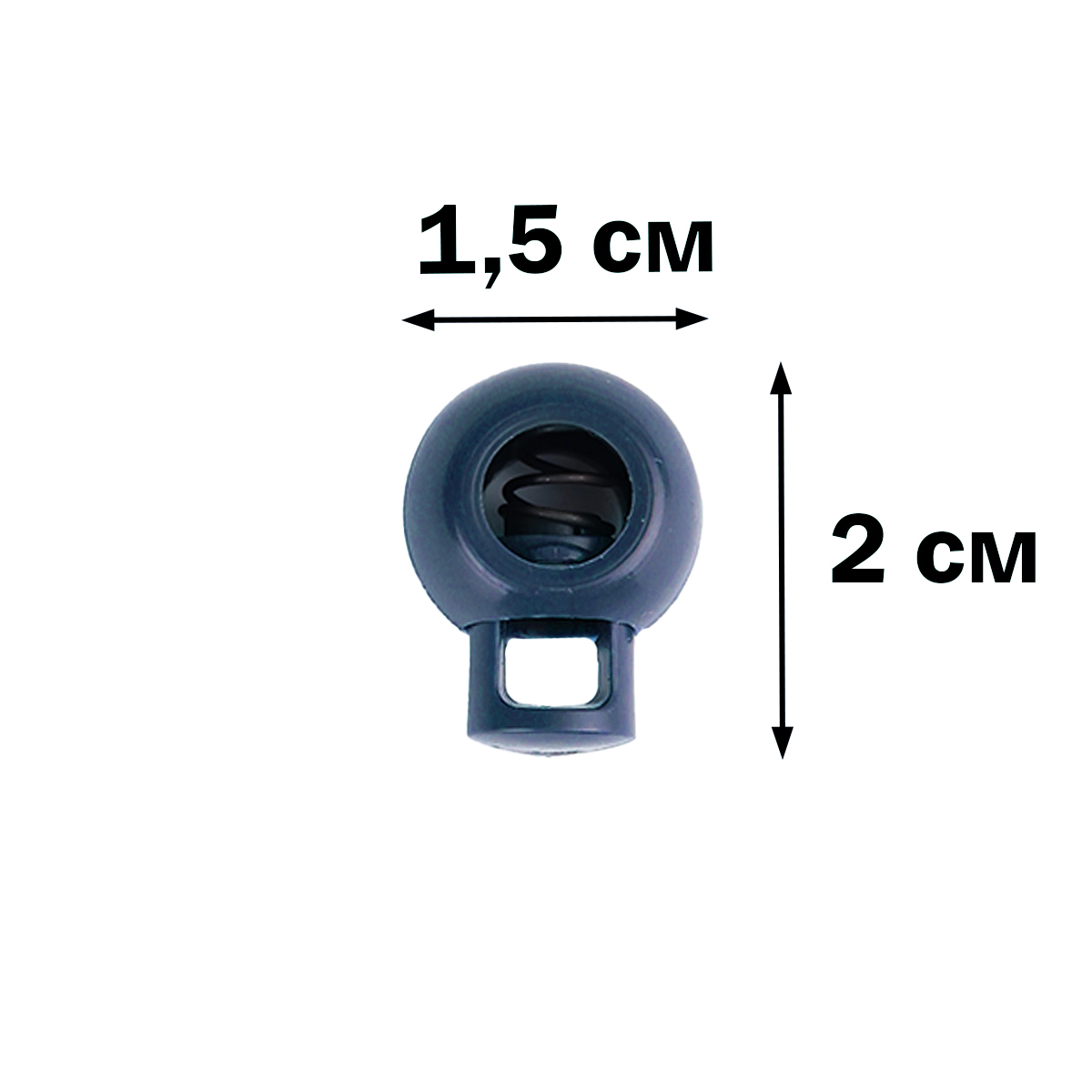 Фиксатор круглый отеч. (уп. 500 шт.) 20х16 мм / 7 мм № 153 ДС т.-синий