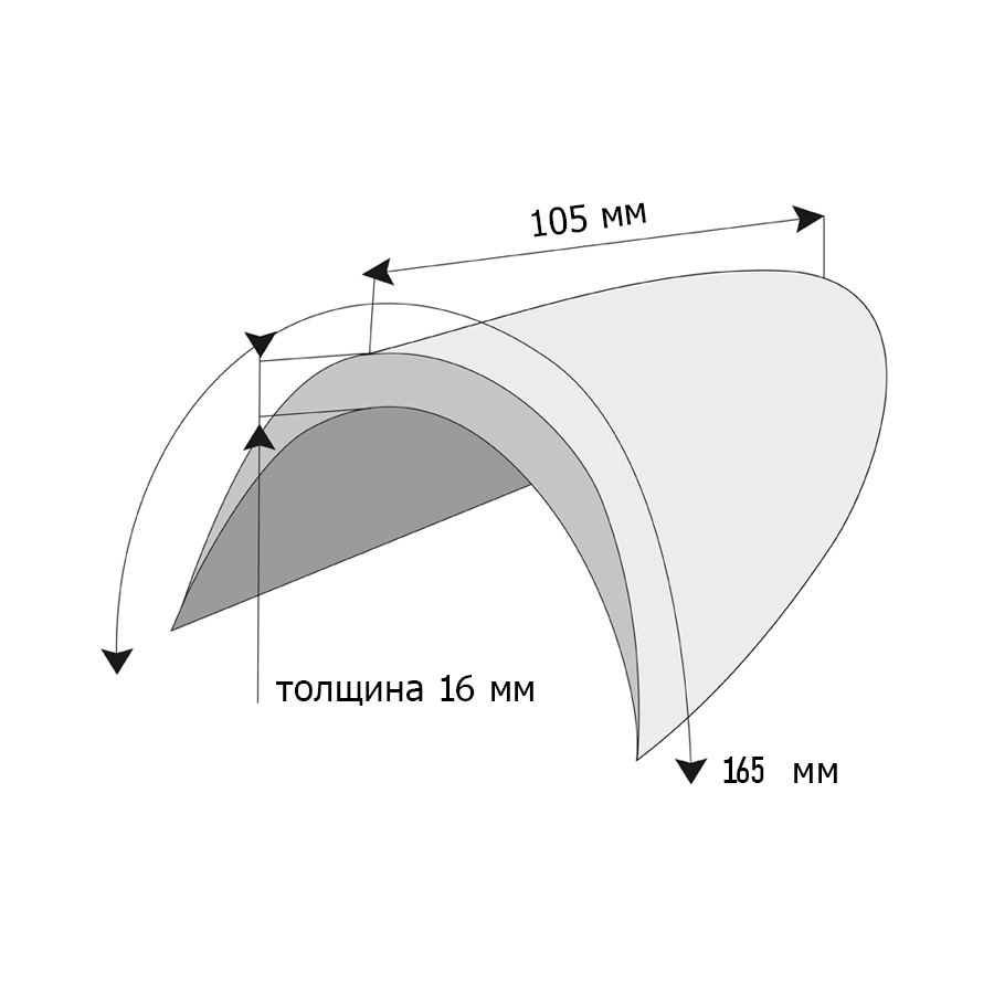 Подплечники ВТ 16 черные (уп. 100 пар) ПОД ЗАКАЗ!!!