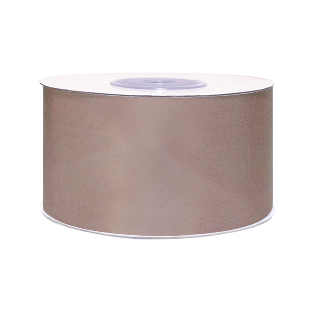 атласная лента шир. 50 мм (уп. 33м) № 107 розово-бежевый