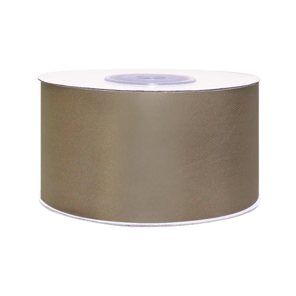 атласная лента шир. 50 мм (уп. 33м) № 60 светло-бежевый