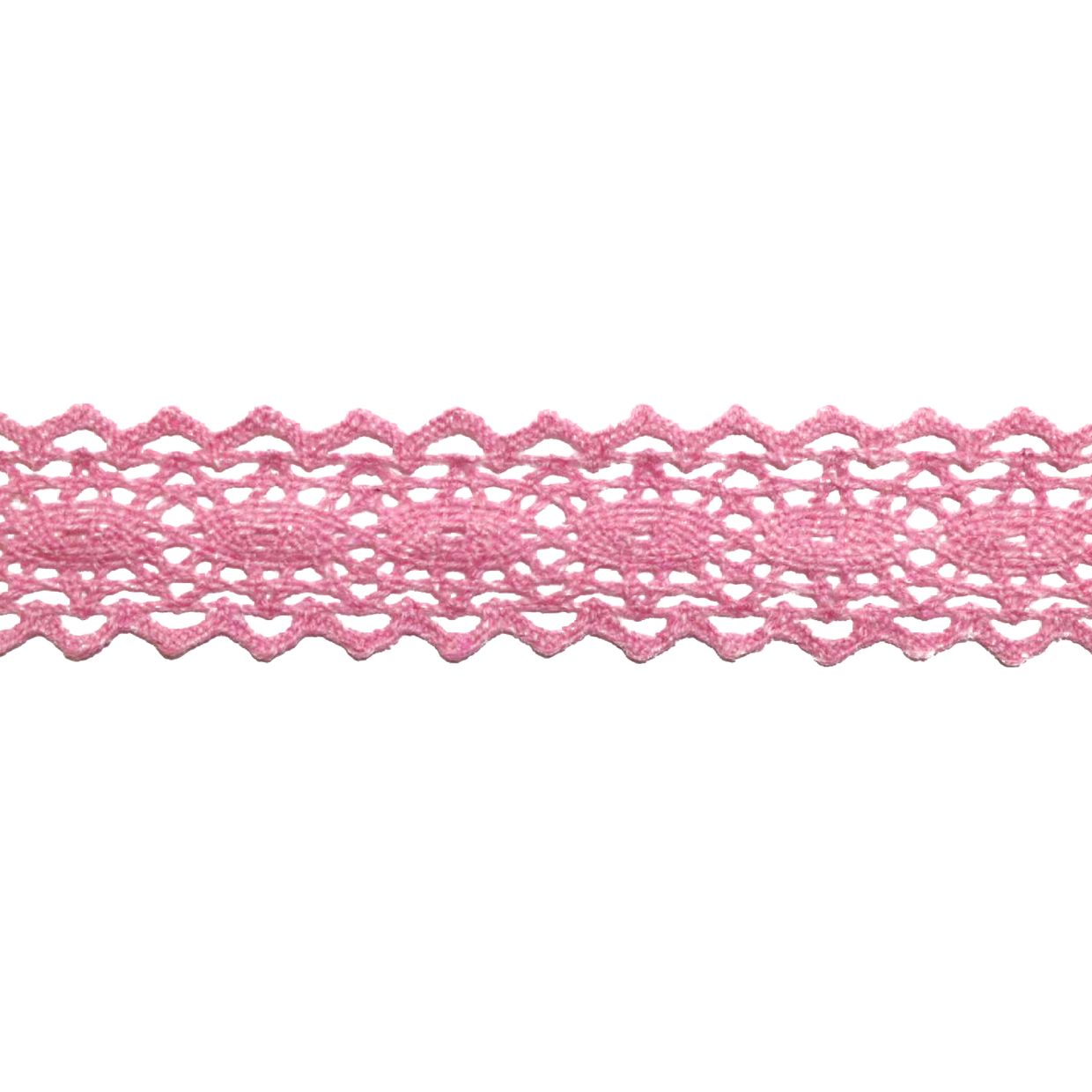 Кружево отеч. арт. 3749 шир. 18-24 мм, рис. 2501079  № 224 ДС розовый  (уп. 25 м)