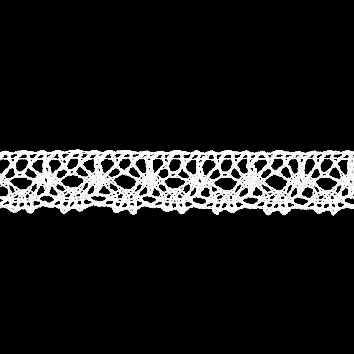 Кружево отеч. арт. 3749 шир. 16-20 мм, рис. 2001015 № 001 ДС белый (уп. 25 м)