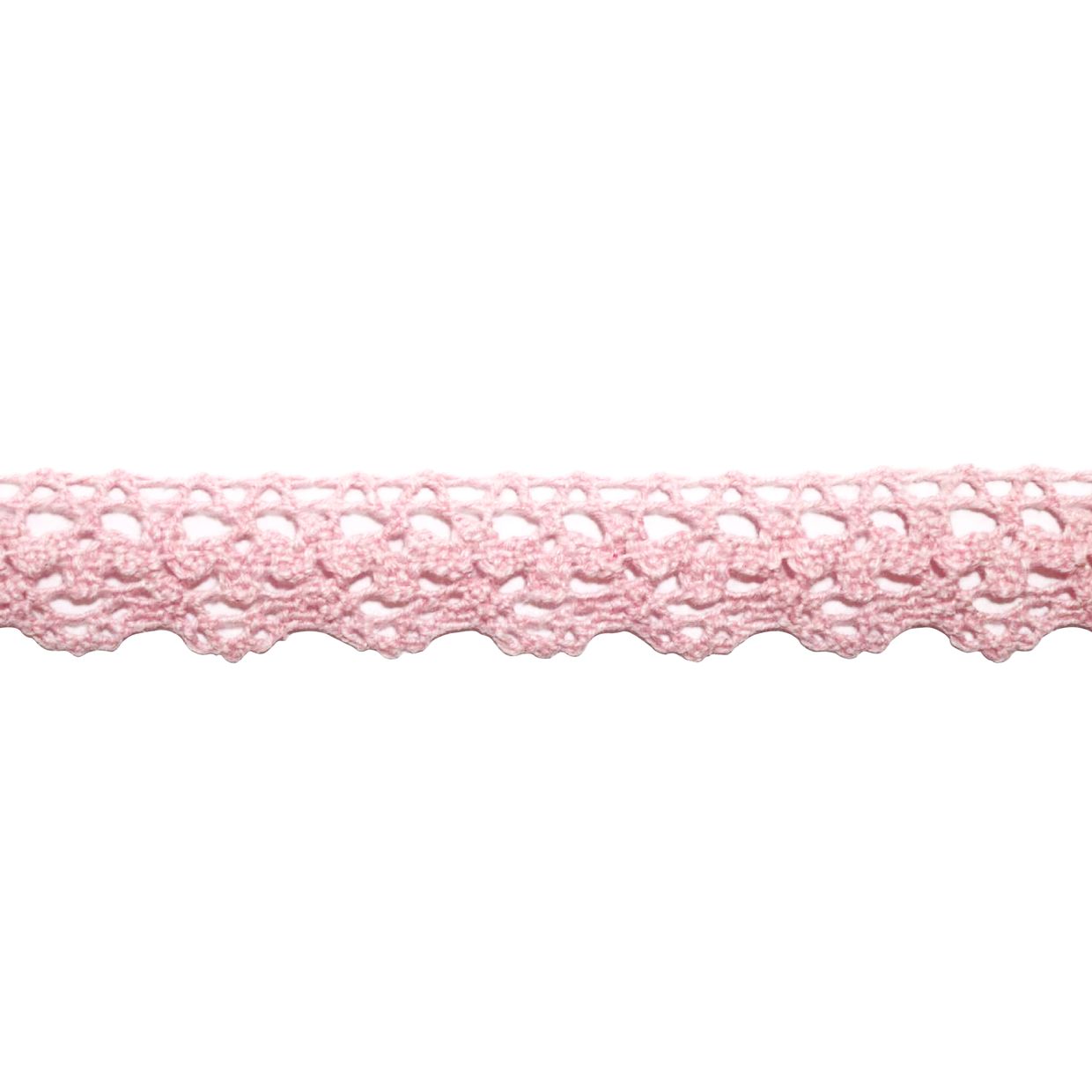 Кружево отеч. арт. 3749 шир. 15-20 мм, рис. 1901098 № 219 ДС розовый (уп. 25 м)