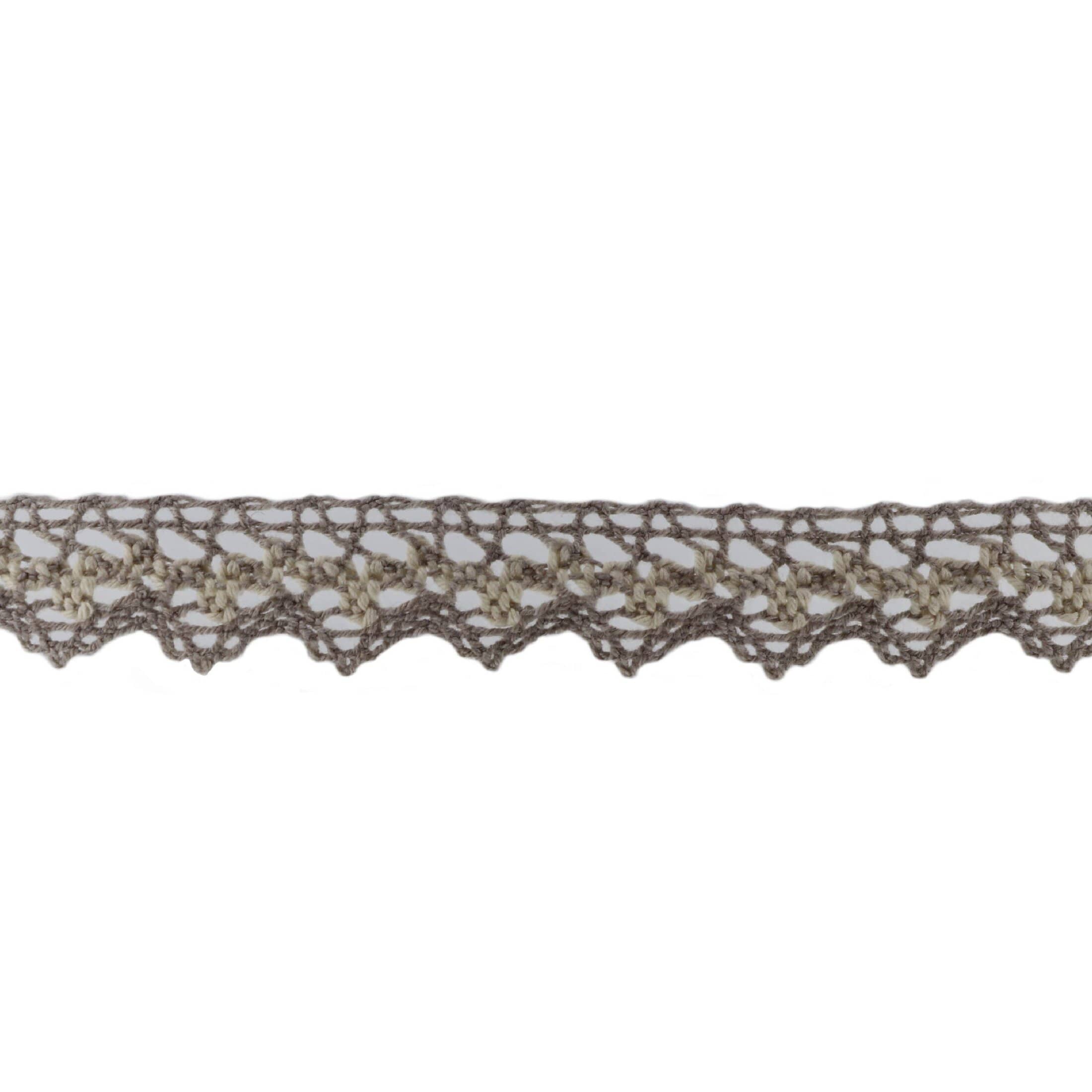 Кружево отеч. арт. 3749 шир. 15-20 мм, рис. 1901098 № 289/036 ДС лен/ваниль (уп. 25 м)