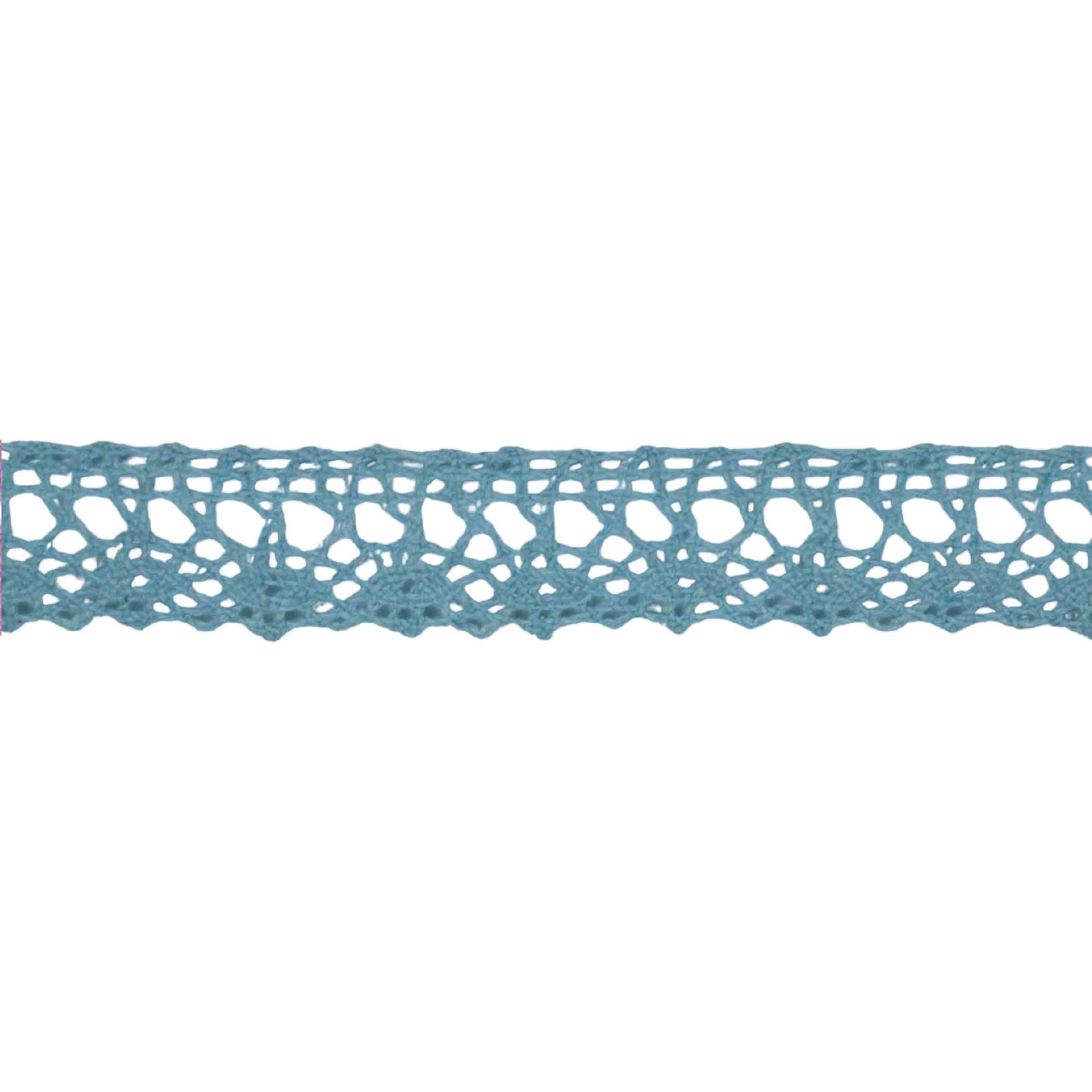 Кружево отеч. арт. 3749 шир. 18-20 мм, рис. 1801028 № 145 ДС мятный (уп. 25 м)