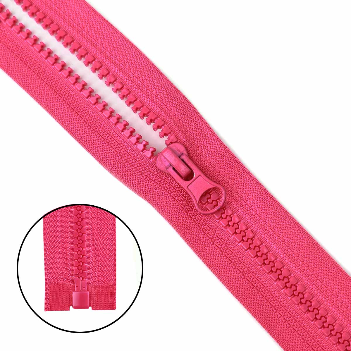 Молния &quot;трактор&quot; тип-5 1замок 45 см № 225 ДС фуксия