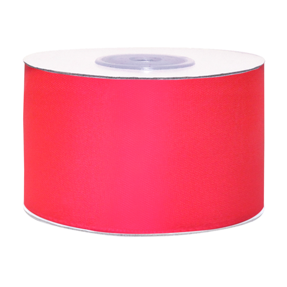 атласная лента шир. 50 мм (уп. 33м) № 14 ярко-розовый