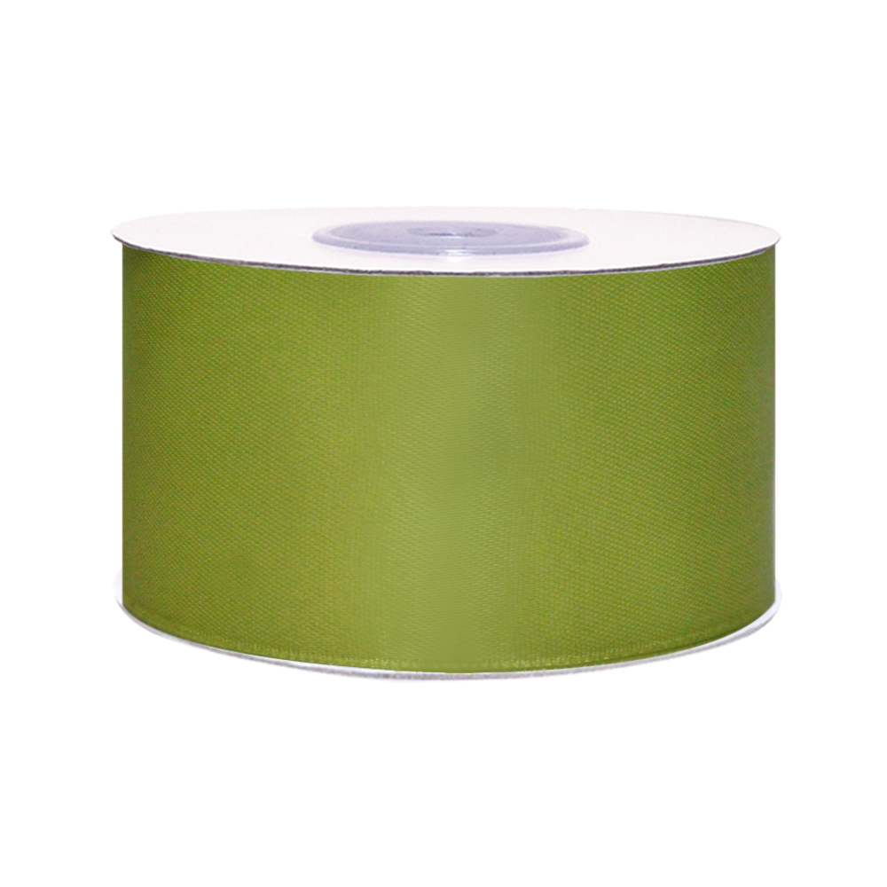 атласная лента шир. 50 мм (уп. 33м) № 148 светло-оливковый