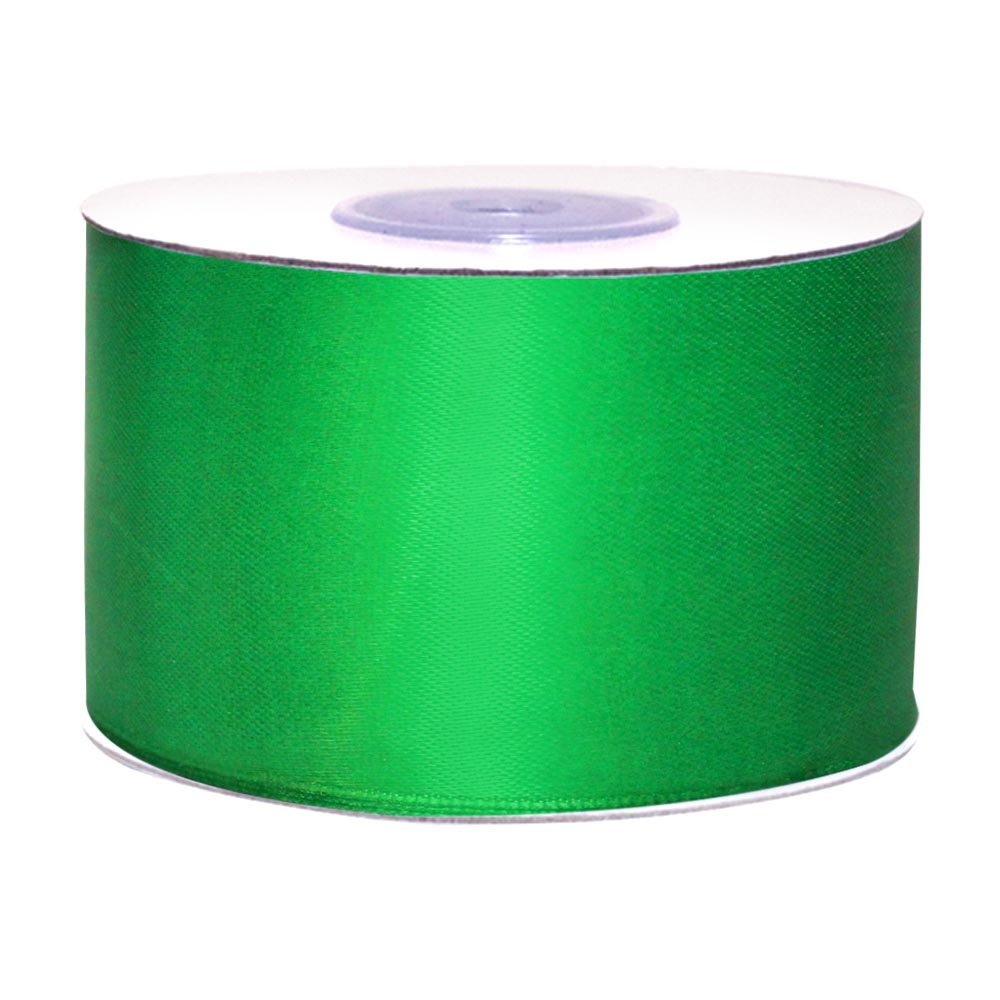 атласная лента шир. 50 мм (уп. 33м) № 19 ярко-зеленый