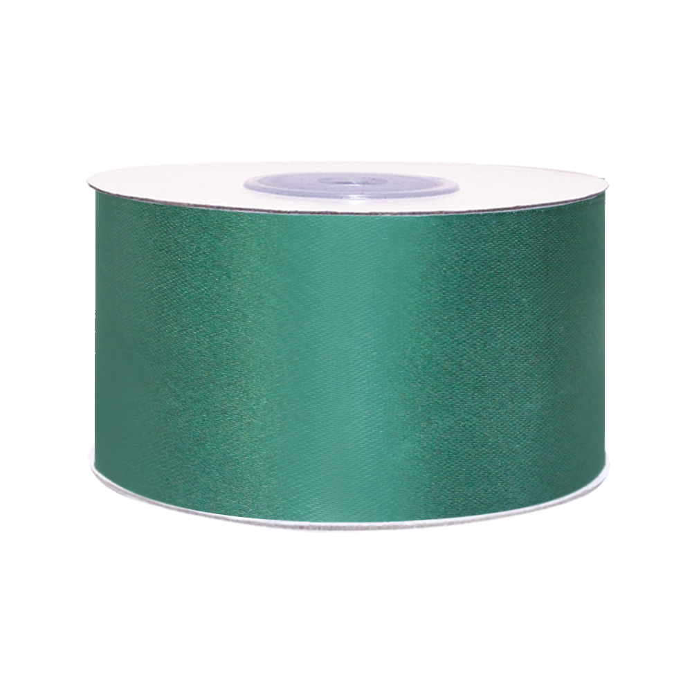 атласная лента шир. 50 мм (уп. 33м) № 73 темно-зеленый