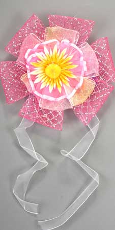 Подхват д/легких штор &quot;Цветок&quot; с сеткой № 223 ДС  (уп. 1 пара)