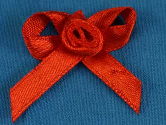 Бантик арт.1-41 № 26 (уп   10шт) 25х26 мм красный