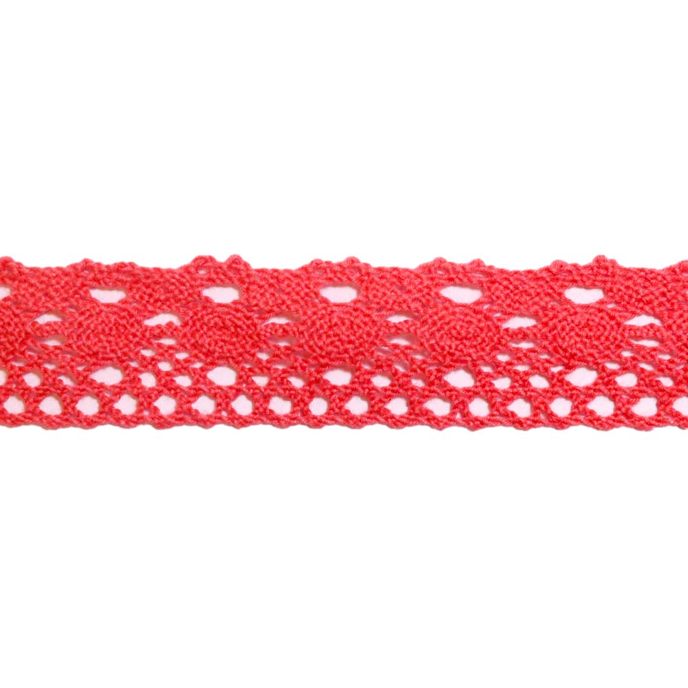 Кружево отеч. арт. 3749 шир. 25 мм, рис. 2601076 № 252ДС розовый (уп. 25 м)-------------------------